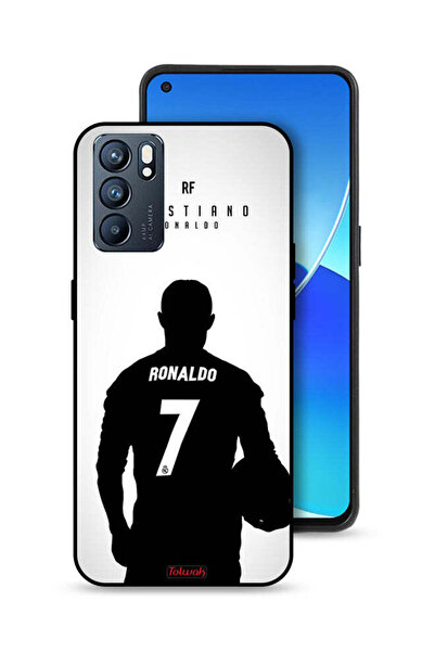Tolwak غطاء حماية لهاتف Oppo Reno6 5G بقناع كريستيانو رونالدو