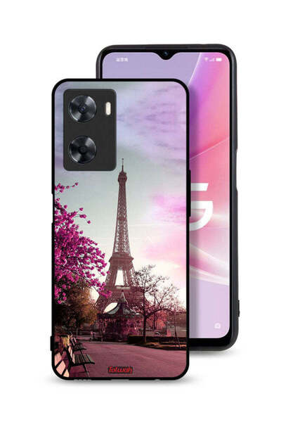 Tolwak غطاء حماية لهاتف Oppo A57s بتصميم برج إيفل