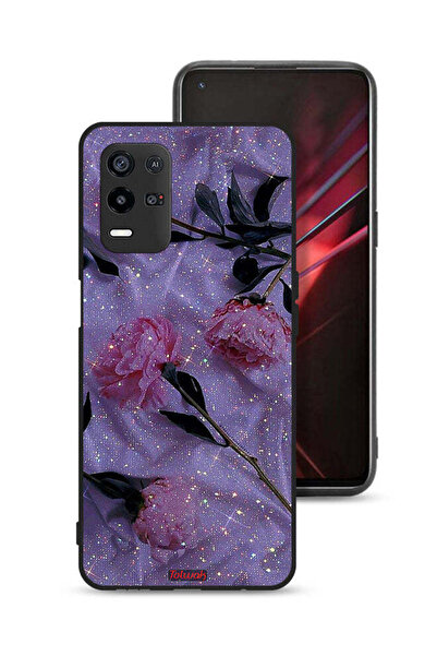 Tolwak غطاء حماية لهاتف Oppo K9x بنقشة ورود لامعة