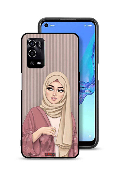 Tolwak غطاء حماية لهاتف Oppo A55 4G برسومات فتاة محجبة