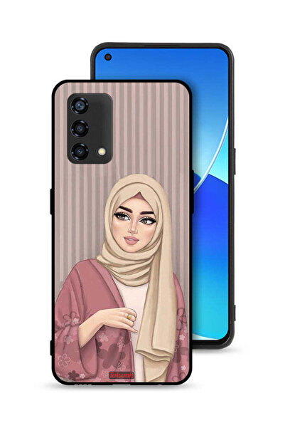 Tolwak Oppo A95 4G Protective Case Cover Hijab Girl Art