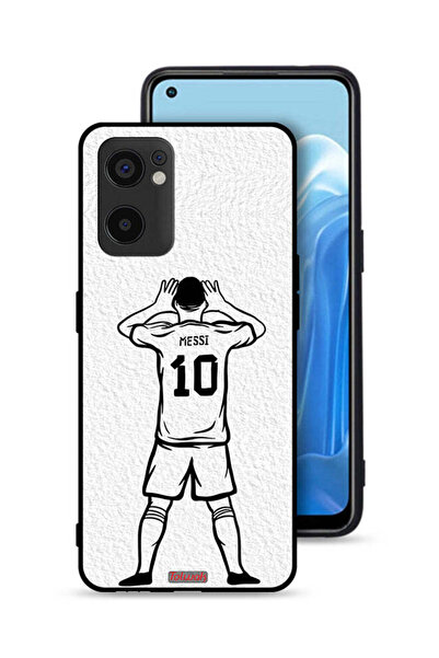 Tolwak غطاء حماية لهاتف Oppo Reno7 SE 5G برسومات ميسي سكيتش