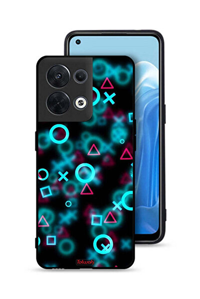 Tolwak غطاء حماية لهاتف Oppo Reno8 5G برسومات أيقونات لعبة الحبار الصغيرة