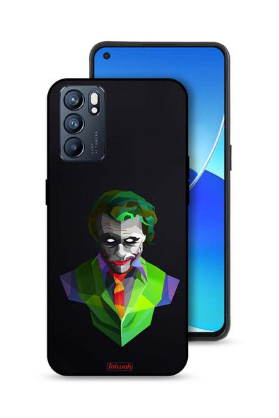 Tolwak غطاء حماية لهاتف Oppo Reno6 5G برسومات الجوكر التجريدية