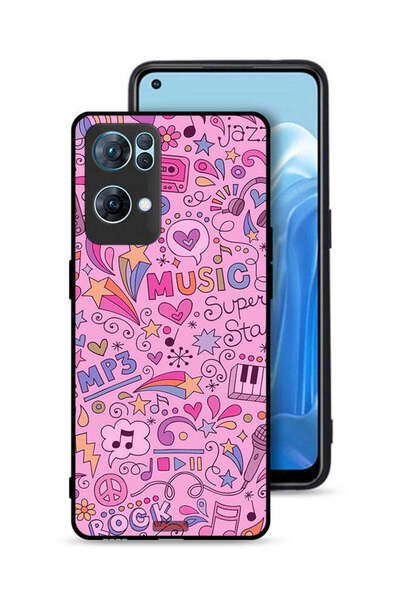 Tolwak غطاء حماية لهاتف Oppo Reno7 Pro 5G - علامات موسيقية