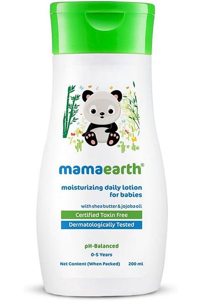 Mamaearth Moisturizing Daily Lotion For Babies Contains Shea Butter & Jojoba Oil (200 ML)