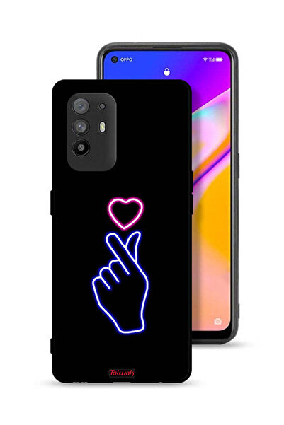 Tolwak غطاء حماية لهاتف Oppo F19 Pro Plus 5G بنقشة قلب سريع