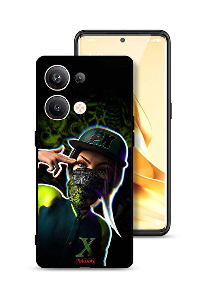 Tolwak غطاء حماية لهاتف Oppo Reno9 Pro Plus 5G برسومات فنية جمالية للبنات