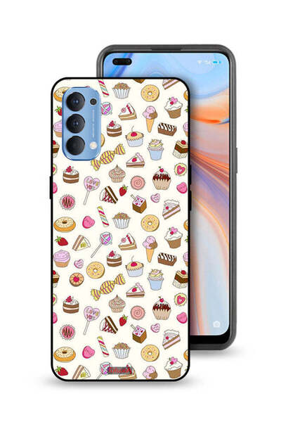 Tolwak غطاء حماية لهاتف Oppo Reno4 4G بنمط العناصر المفضلة