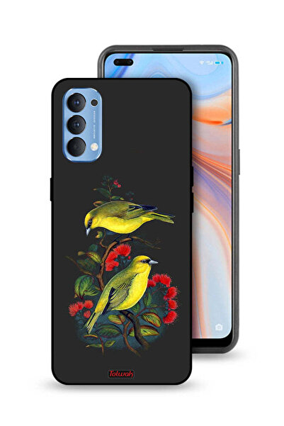 Tolwak غطاء حماية لهاتف Oppo Reno4 4G بنقشة طيور
