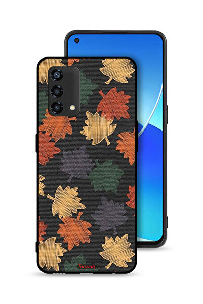 Tolwak غطاء حماية لهاتف Oppo Reno6 Lite برسومات أوراق الخريف