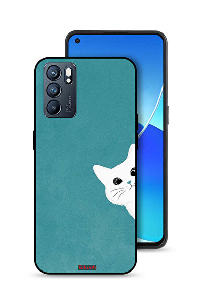 Tolwak غطاء حماية لهاتف Oppo Reno6 5G بتصميم قطة