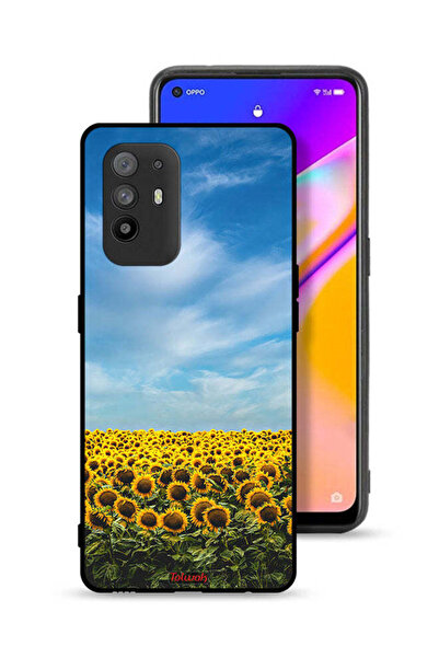 Tolwak غطاء حماية لهاتف Oppo F19 Pro Plus 5G - عباد الشمس تحت السماء