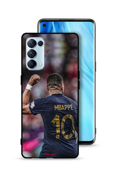Tolwak غطاء حماية لهاتف Oppo Reno5 Pro 5G بتصميم Mbappe 10