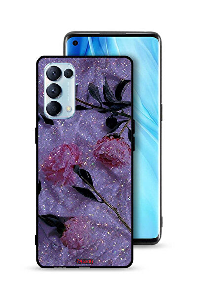 Tolwak غطاء حماية لهاتف Oppo Reno5 Pro 5G بنقشة ورود لامعة