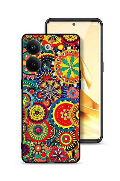 Tolwak غطاء حماية لهاتف Oppo Reno9 Pro 5G بنمط ماندالا ملون