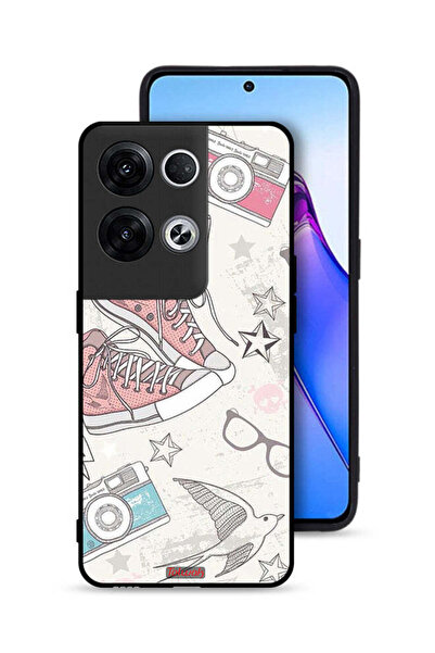 Tolwak جراب واقٍ لهاتف Oppo Reno8 Pro Plus 5G مع حذاء من القماش وفن الكاميرا