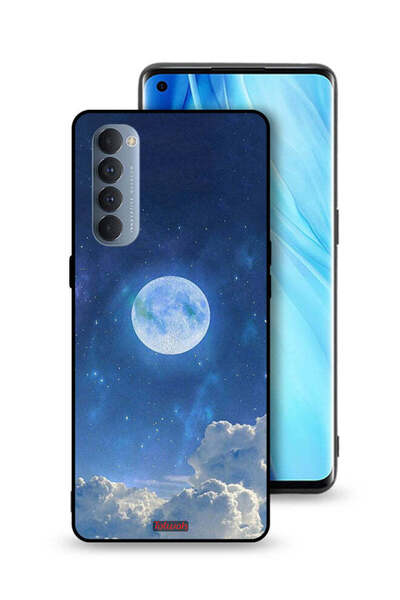 Tolwak غطاء حماية لهاتف Oppo Reno4 Pro 4G بتصميم غيوم القمر