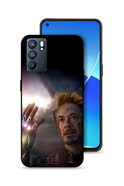 Tolwak غطاء حماية لهاتف Oppo Reno6 5G أنا الرجل الحديدي