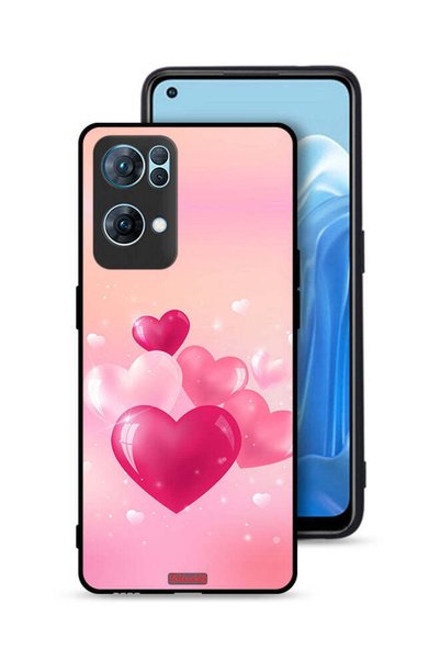 Tolwak غطاء حماية لهاتف Oppo Reno7 Pro 5G برسومات قلوب جميلة