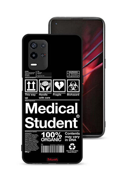 Tolwak غطاء حماية لهاتف Oppo K9x، ملصق لطلاب الطب