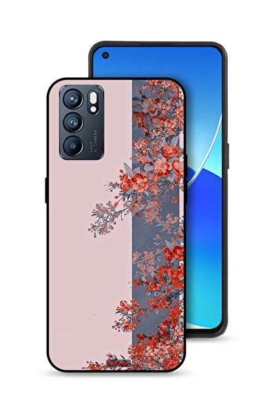 Tolwak غطاء حماية لهاتف Oppo Reno6 5G برسومات أوراق الشجر والزهور