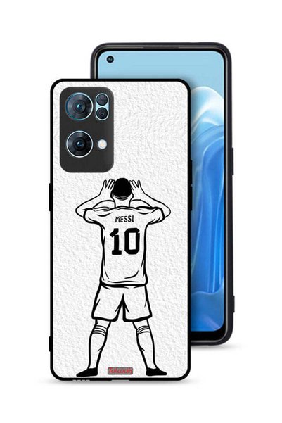 Tolwak غطاء حماية لهاتف Oppo Reno7 Pro 5G برسومات ميسي سكيتش