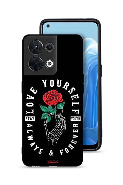 Tolwak Oppo Reno8 5G Protective Case Cover Love Yourself Always