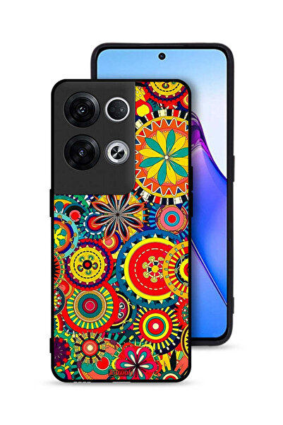 Tolwak غطاء حماية لهاتف Oppo Reno8 Pro Plus 5G بنمط ماندالا ملون