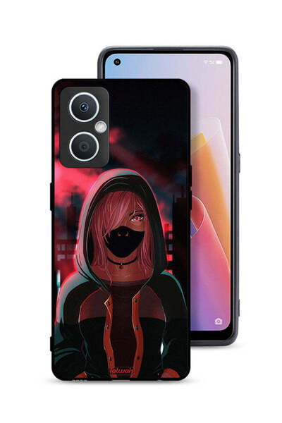 Tolwak غطاء حماية Oppo A96 5G (الصين) بتصميم فتاة ترتدي قناعًا