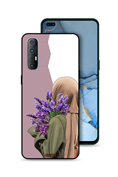 Tolwak غطاء حماية لهاتف Oppo Reno3 Pro 4G مزين بزهرة