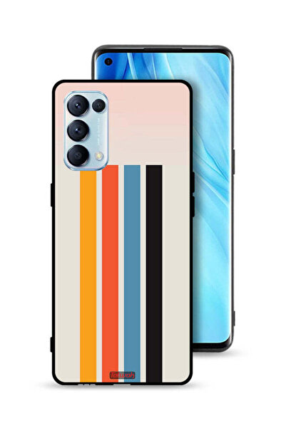 Tolwak غطاء حماية لهاتف Oppo Reno5 Pro 5G بنمط خطوط مستقيمة