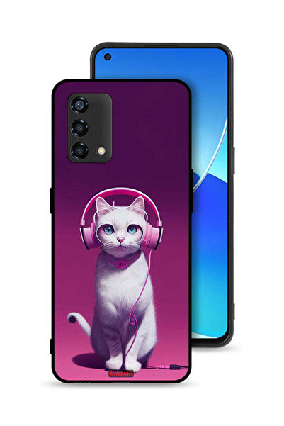 Tolwak غطاء حماية لهاتف Oppo Reno6 Lite بتصميم قطة لطيفة