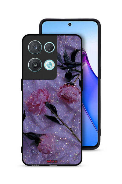 Tolwak غطاء حماية لهاتف Oppo Reno8 Pro 5G بنقشة ورود لامعة