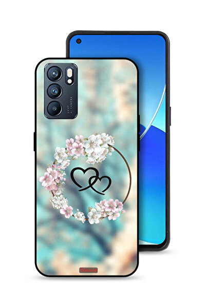 Tolwak غطاء حماية لهاتف Oppo Reno6 5G برسومات قلوب ورسومات دائرية