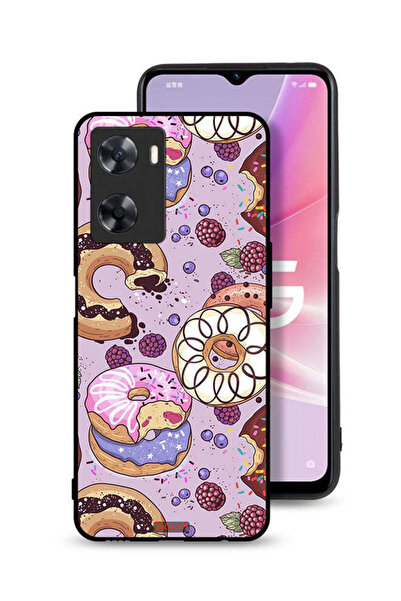 Tolwak غطاء حماية لهاتف Oppo A77s برسومات دونات فنية