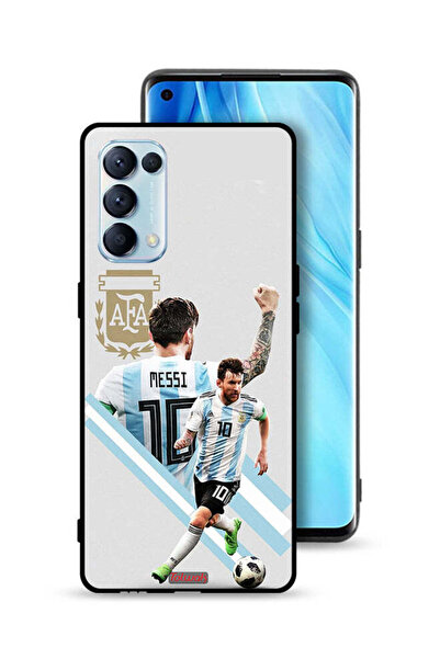 Tolwak غطاء حماية لهاتف Oppo Reno5 Pro 5G برسومات ليو ميسي