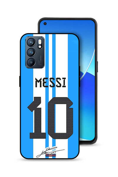 Tolwak غطاء حماية لهاتف Oppo Reno6 5G بتصميم Messi 10