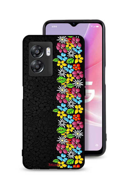 Tolwak غطاء حماية لهاتف OnePlus Nord N300 من Flowers Line