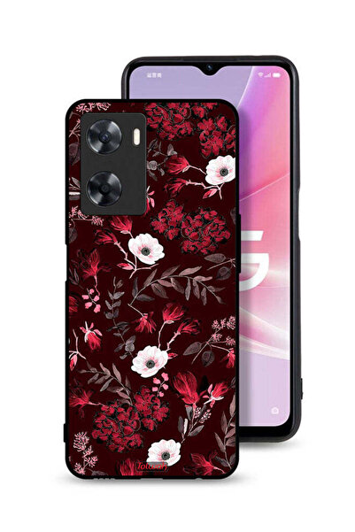 Tolwak Oppo A77s Protective Case Cover Small Flowers And Tropical Leaves