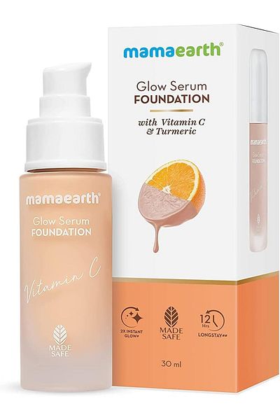 Mamaearth Glow Serum Foundation for 12 Hour Long Stay 05 Beige Glow 30 ml