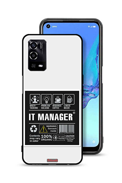 Tolwak غطاء حماية لهاتف Oppo A55 4G - ملصق مدير تكنولوجيا المعلومات