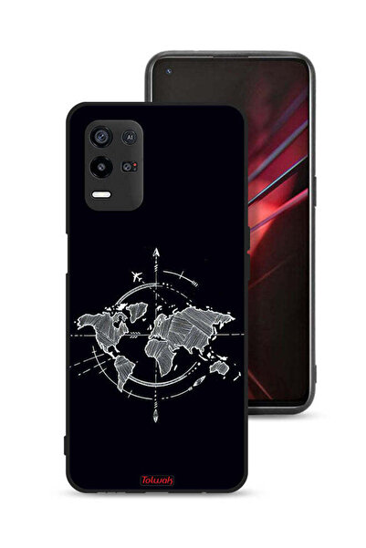 Tolwak غطاء حماية لهاتف Oppo K9x بتصميم البوصلة