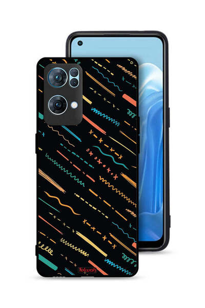 Tolwak غطاء حماية لهاتف Oppo Reno7 Pro 5G بنمط تجريدي بخطوط X