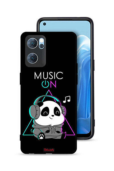 Tolwak غطاء حماية لهاتف Oppo Reno7 5G بطبعة موسيقى الباندا
