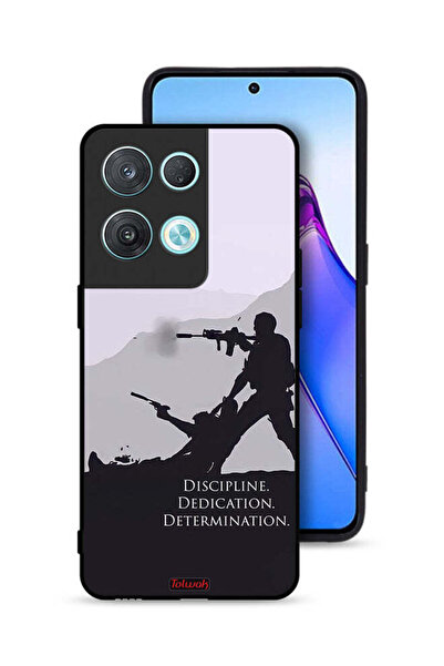 Tolwak غطاء حماية لهاتف Oppo Reno8 Pro 5G بتصميم انضباط وتفانٍ وتصميم