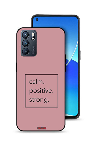 Tolwak غطاء حماية لهاتف Oppo Reno6 5G، هادئ، إيجابي، قوي