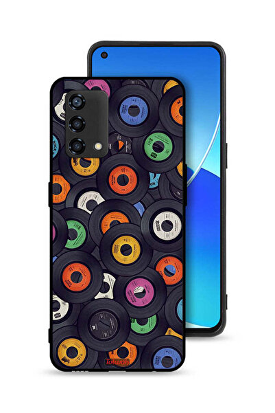 Tolwak غطاء حماية لهاتف Oppo A95 4G ​​بنمط أقراص مضغوطة