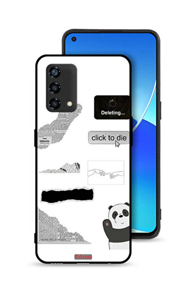 Tolwak غطاء حماية لهاتف Oppo Reno6 Lite بملصق باندا