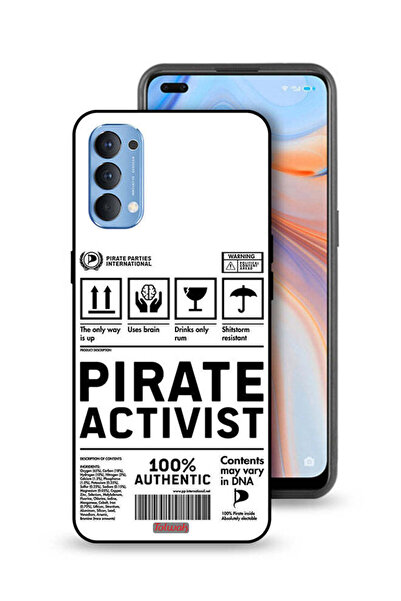 Tolwak غطاء حماية لهاتف Oppo Reno4 4G، ملصق ناشط خاص